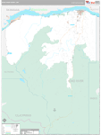 Hood River Wall Map Premium Style